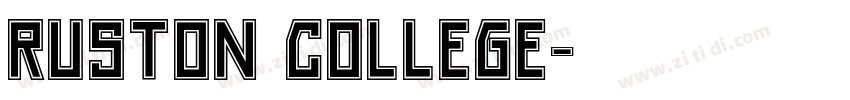 Ruston College字体转换